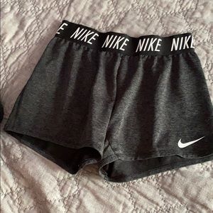 Nike gray/black athletic shorts